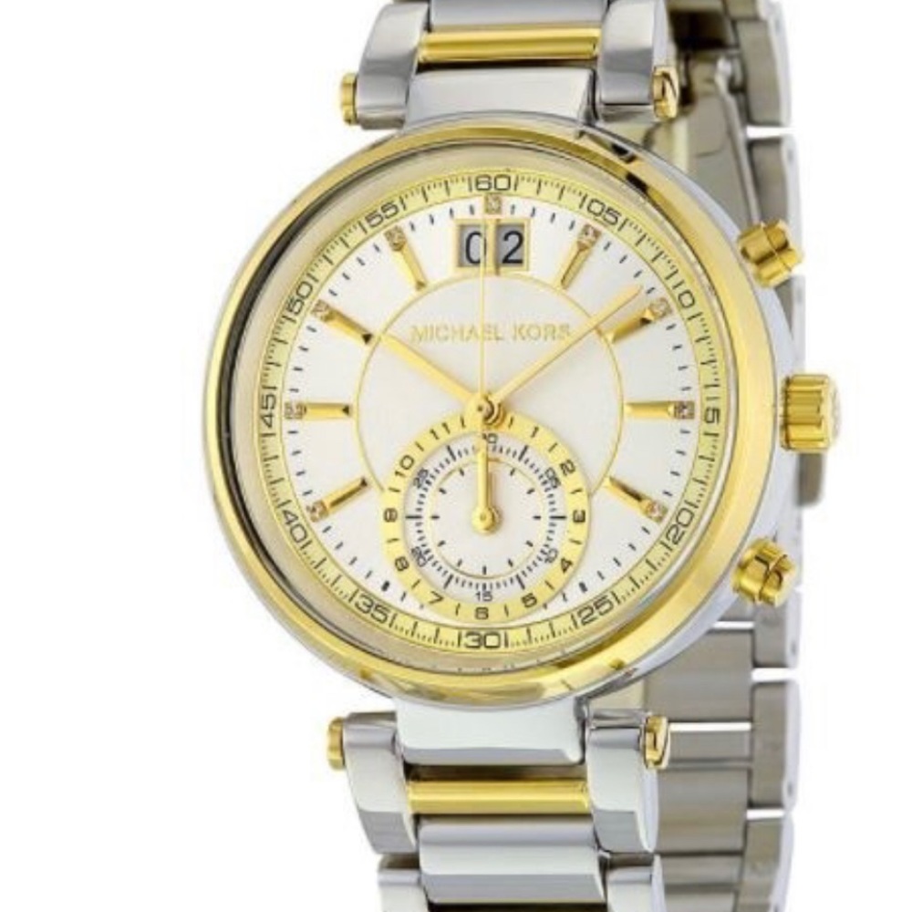 Michael Kors Sawyer Two Tone watch
